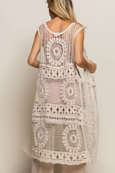 Cárdigan de encaje de ganchillo 300 Vera