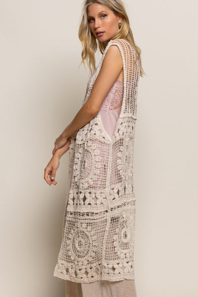 Cárdigan de encaje de ganchillo 300 Vera