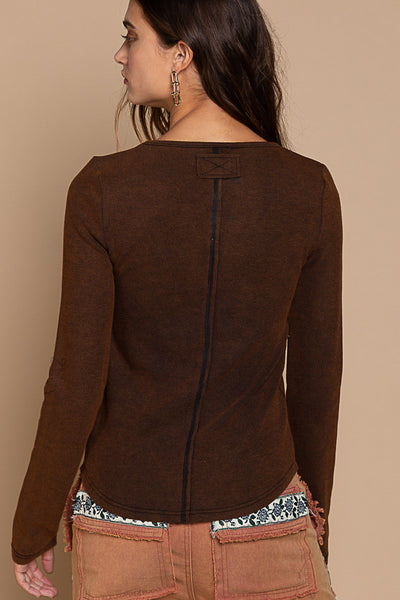 Rachael Long Sleeve Pinch Top