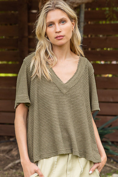 Annalei Waffle Knit Top