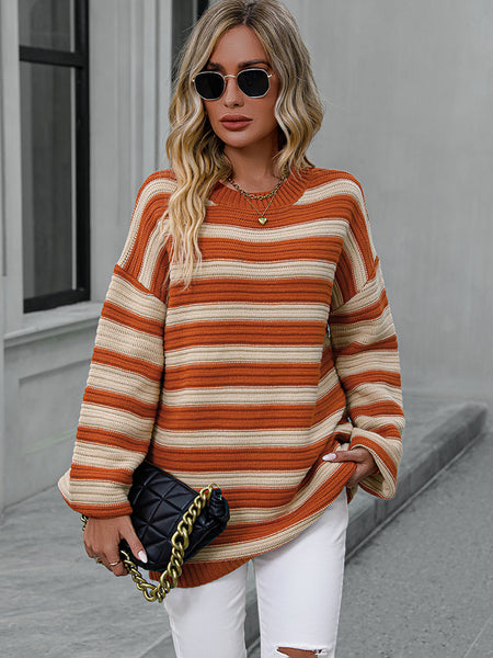 Bretta Striped Dropped Shoulder Sweater - ONLINE EXCLUSIVE!