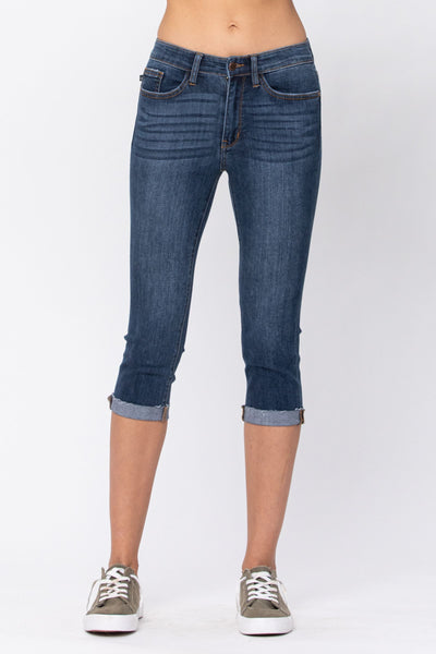 82247   Jeri Mid-Rise Capri Judy Blue Jeans