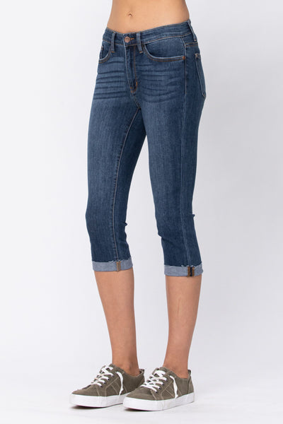 82247   Jeri Mid-Rise Capri Judy Blue Jeans