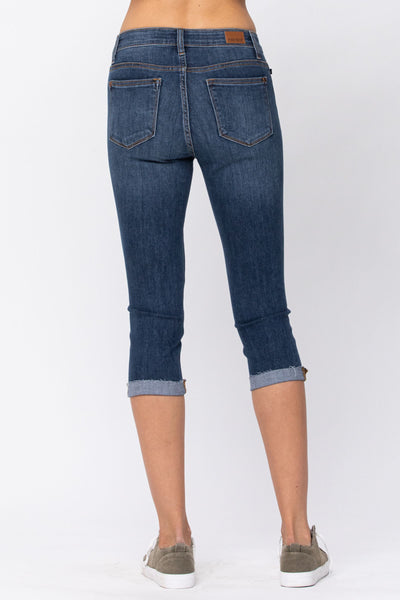 82247   Jeri Mid-Rise Capri Judy Blue Jeans