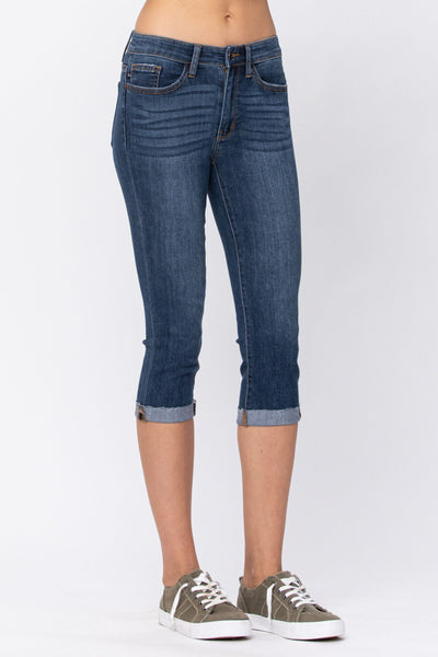 82247   Jeri Mid-Rise Capri Judy Blue Jeans