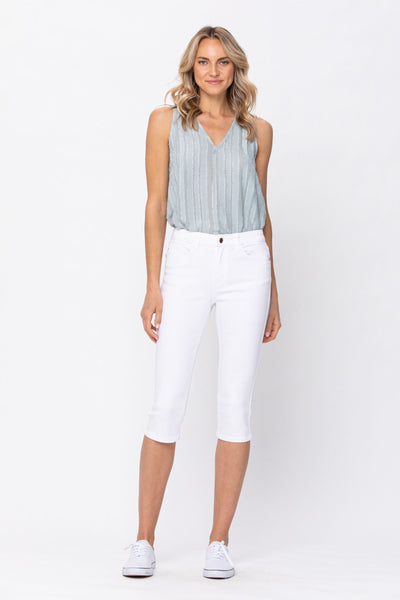 82292   Kathy Mid-Rise Capri by Judy Blue Jeans