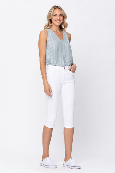 82292   Kathy Mid-Rise Capri by Judy Blue Jeans