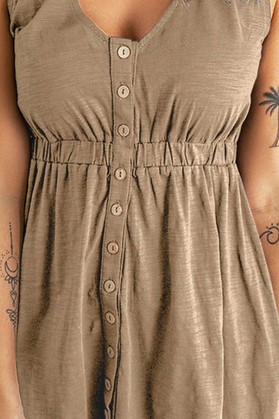 Emma Sleeveless Button Down Mini Magic Dress - ONLINE EXCLUSIVE!