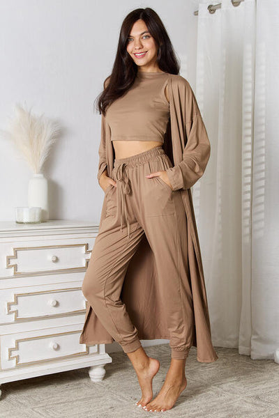 Mischa Tank, Pants, and Cardigan Set with Pockets - ONLINE EXCLUSIVE!