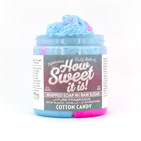69565 How Sweet It Is Whipped Soap with Raw Sugar - Cotton Candy