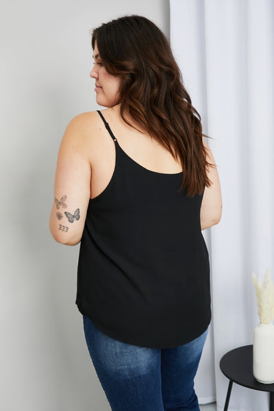 Veronica Spliced Mesh V-Neck Cami