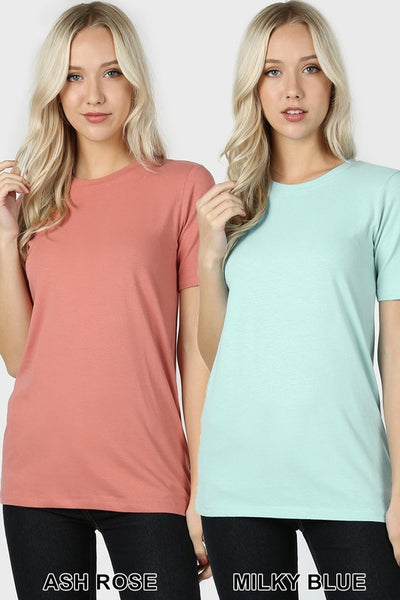 1008 Lana Cotton Crew Neck Tee