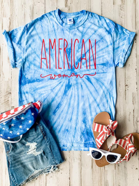 335 mujer americana Camiseta gráfica