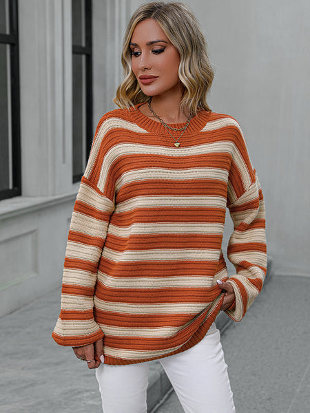Bretta Striped Dropped Shoulder Sweater - ONLINE EXCLUSIVE!