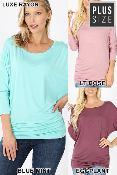 5574 Aurora Shirred-Side Top