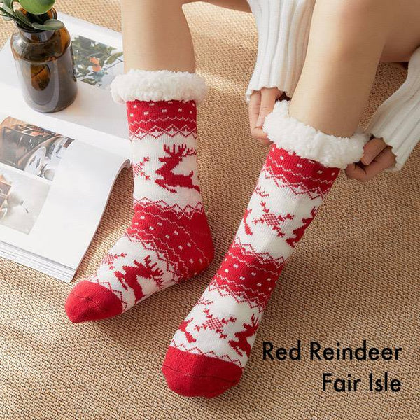 103020 Christmas Stocking Stuffer Fuzzy Socks