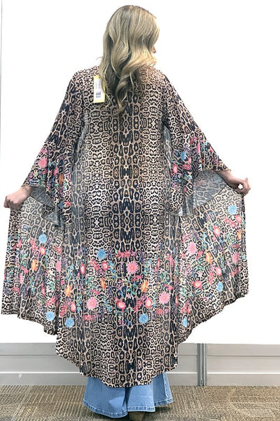 2878 Oakley Plumero con estampado floral y leopardo