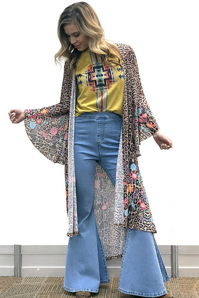 2878 Oakley Plumero con estampado floral y leopardo