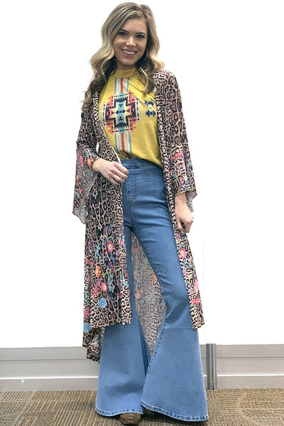 2878 Oakley Plumero con estampado floral y leopardo