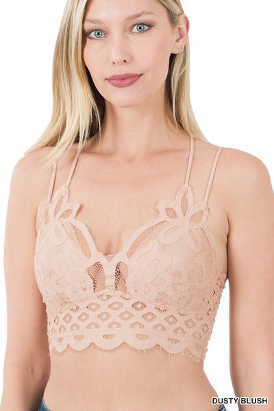 6333 SUE BRALETTE DE ENCAJE A CROCHET CON COPAS DE SUJETADOR