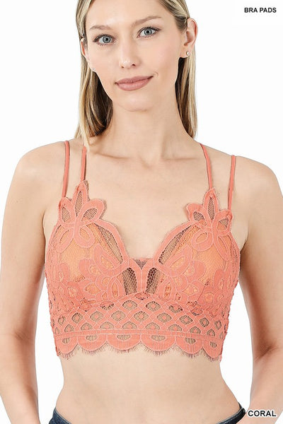 6333 SUE BRALETTE DE ENCAJE A CROCHET CON COPAS DE SUJETADOR