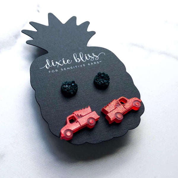 Pendientes de camión vintage 1473 de Dixie Bliss
