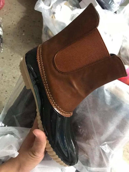 11120   Lace-Up & Slip-On Duck Boots