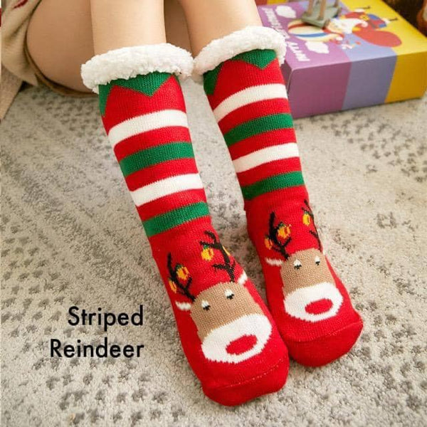 103020 Christmas Stocking Stuffer Fuzzy Socks