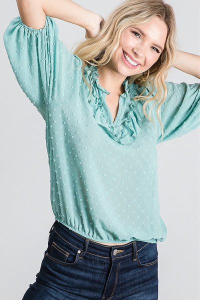 7260 Helen Dotted Swiss Blouse