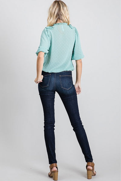 7260 Helen Dotted Swiss Blouse