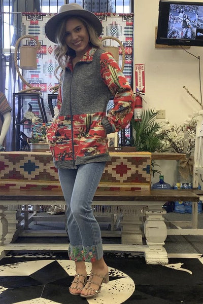 Wesleigh Western Zip Up Jacket