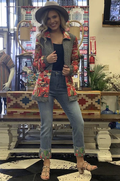 Wesleigh Western Zip Up Jacket