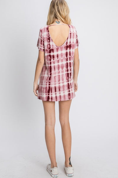 9575 Top de tiras teñido anudado Elise