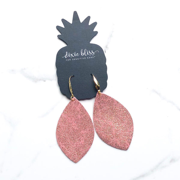 1533 Sydney in Pink Shimmer Earrings by Dixie Bliss