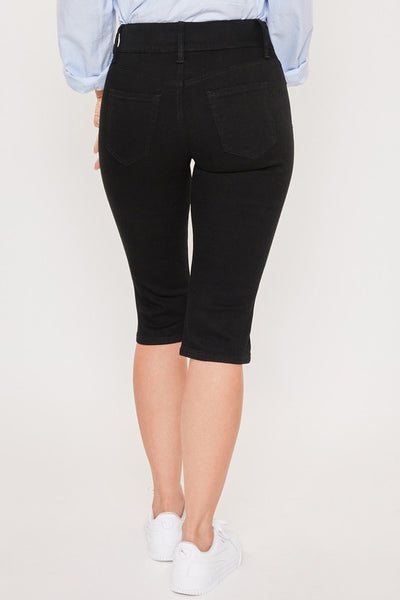 Missy Petite 2 Button Capri With Clean Hem