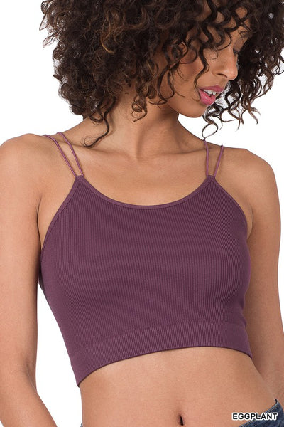 6023 Madison Ribbed Seamless Double Strap Brami