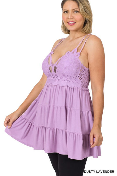 6348 Symphony Multi-Tiered Bralette Top/Dress - Reg & Plus!