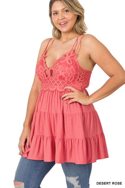 6348 Symphony Multi-Tiered Bralette Top/Dress - Reg & Plus!