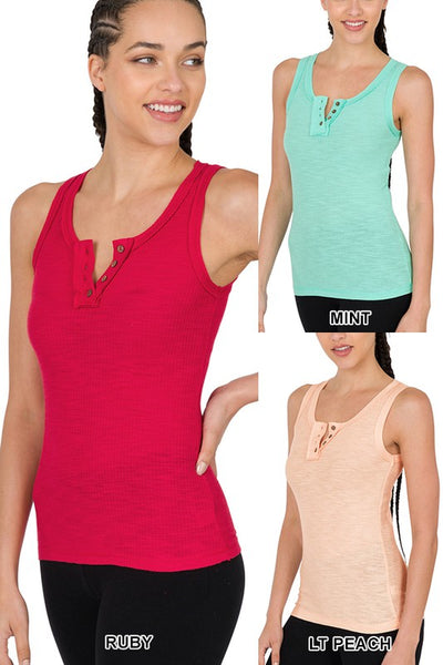 3159 Tish Ribbed Tank Top - Reg Only!