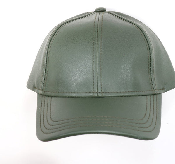CC Leather Ball Cap