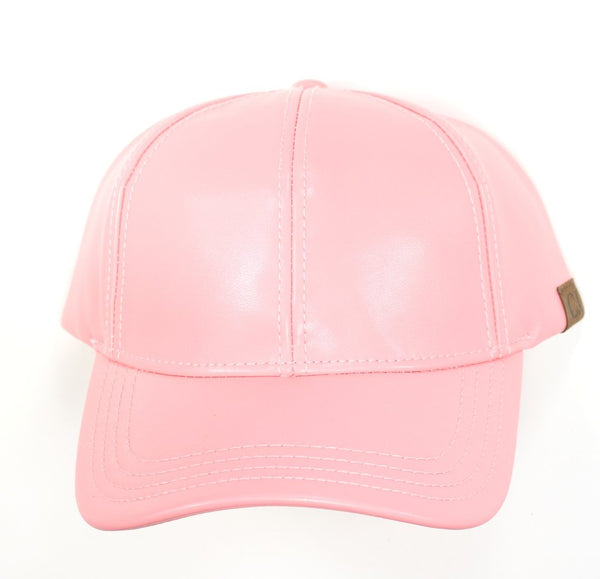 CC Leather Ball Cap