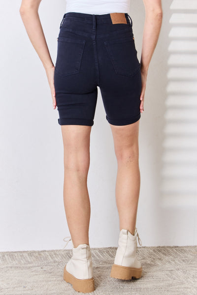 Mandy Hi-Rise Tummy Control Bermuda Judy Blue Jean Shorts - ONLINE EXCLUSIVE!