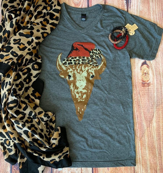 47851 Jacque Santa Heifer Graphic T-Shirt