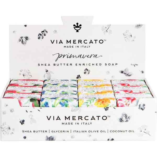 25105 Via Mercato Primavera Mini jabones Flores de Primavera 50g