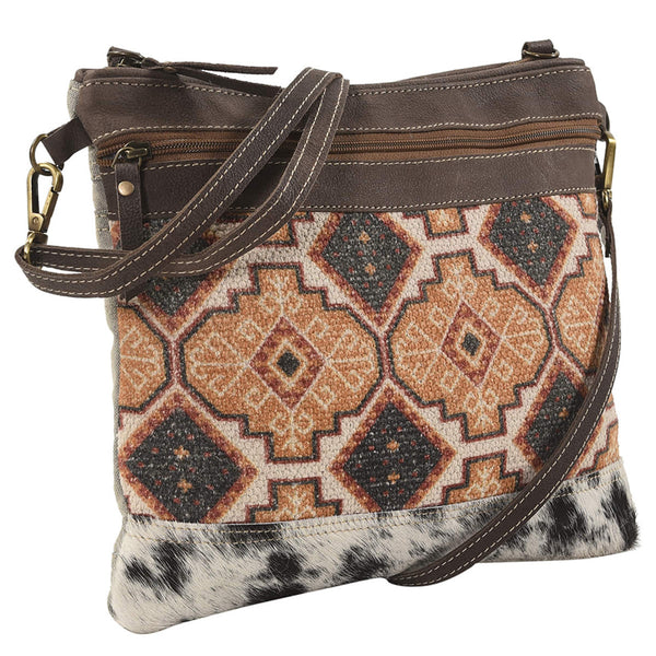 Olay Bags Aztec Print/Faux Fur Crossbody Bag - LB131