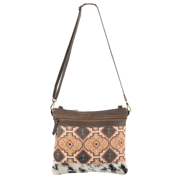 Olay Bags Aztec Print/Faux Fur Crossbody Bag - LB131