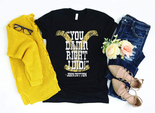 35304 Camiseta gráfica John's You Da*n Right I Did