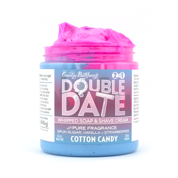 69563 Double Date Whipped Soap and Shave - Cotton Candy