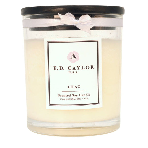 E.D. Caylor Lilac 100% Coconut & Soy Luxury Candle