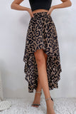 Leopard Ruffle Hem High-Low Skirt - ONLINE EXCLUSIVE!